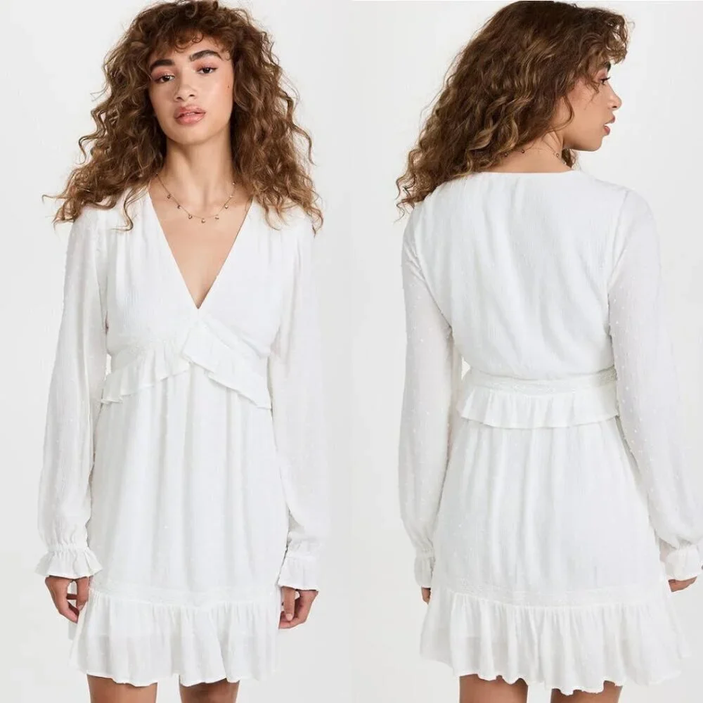 Paige Clip Dot Long Sleeve Dress - Picture 8 of 8